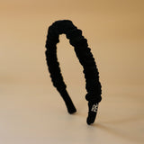 Gather Headband Velor Black