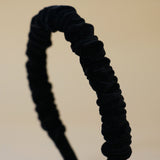 Gather Headband Velor Black