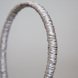 Shiny Grey Gather Headband
