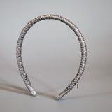 Shiny Grey Gather Headband