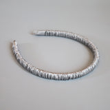 Shiny Grey Gather Headband