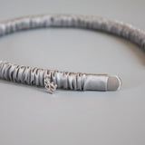 Shiny Grey Gather Headband