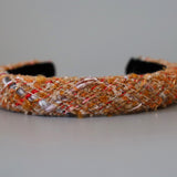 Slender Headband Brown Tweed