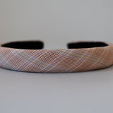 Slender Headband Red Mix Check