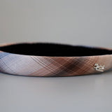 Slender Headband Brown Mix Check