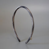 Tight Headband Black White Check