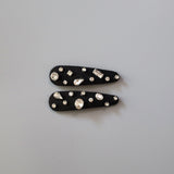 Hair Pin Black Silver