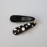 Hair Pin Black Silver