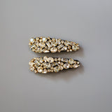 Hair Pin Full Gold Studs