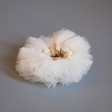 White Tutu Frill Scrunchie