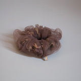 Chacoal Tulle with Camo Double Scrunchie