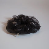 Black Tulle Camo Double Scrunchie
