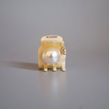 Cream White Big Pearl Hair Clip
