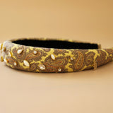 OG Headband Yellow Paisley