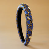 Slender Headband Blue Gold