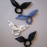 White Sheer Dot Ribbon Pony
