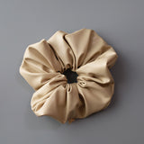 Beige Eco Leather Scrunchie