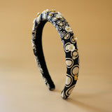 Slender Headband Black White