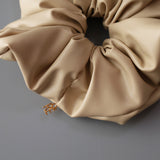 Beige Eco Leather Scrunchie