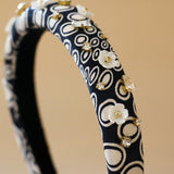 Slender Headband Black White