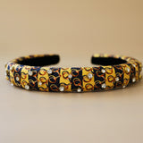 Slender Headband Yellow Navy