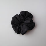 Black Lame Scrunchie