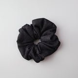 Black Lame Scrunchie