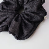 Black Lame Scrunchie
