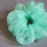 Mint Green Organdy Scrunchie