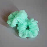 Mint Green Organdy Scrunchie