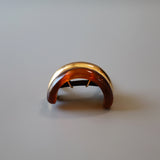 Double Gold Brown Ring Pony