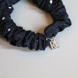 Navy Dot Ribbon Pony