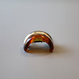 Double Silver Brown Ring Pony