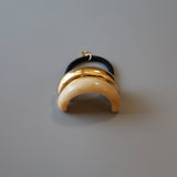 Double Gold Beige Ring Pony