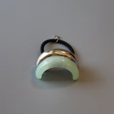Double Silver Green Ring Pony