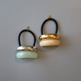Double Gold Beige Ring Pony