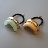 Double Silver Green Ring Pony