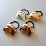 Double Gold Beige Ring Pony