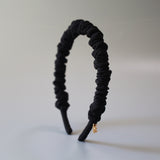 Gather Headband Silk Black