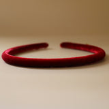 Tight Headband Velor Red