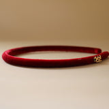 Tight Headband Velor Red