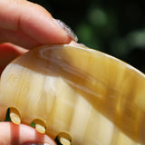 Caramel Marble Gloss Lip Clip