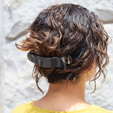Slate Black Gloss Bar Hair Clip