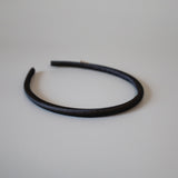 Shiny Black Tight Headband No Studs