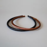 Shiny Brown Tight Headband No Studs