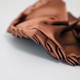 Side Frills Scrunchie Brown