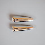 Metal SIlver Hair Clip(2pcs)