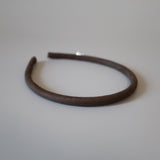 Greige Suede Tight Headband No Studs