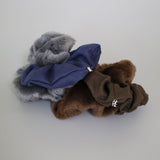 Brown Mouton and Suede Ring Scrunchie