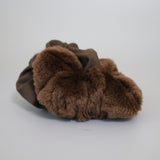 Brown Mouton and Suede Ring Scrunchie